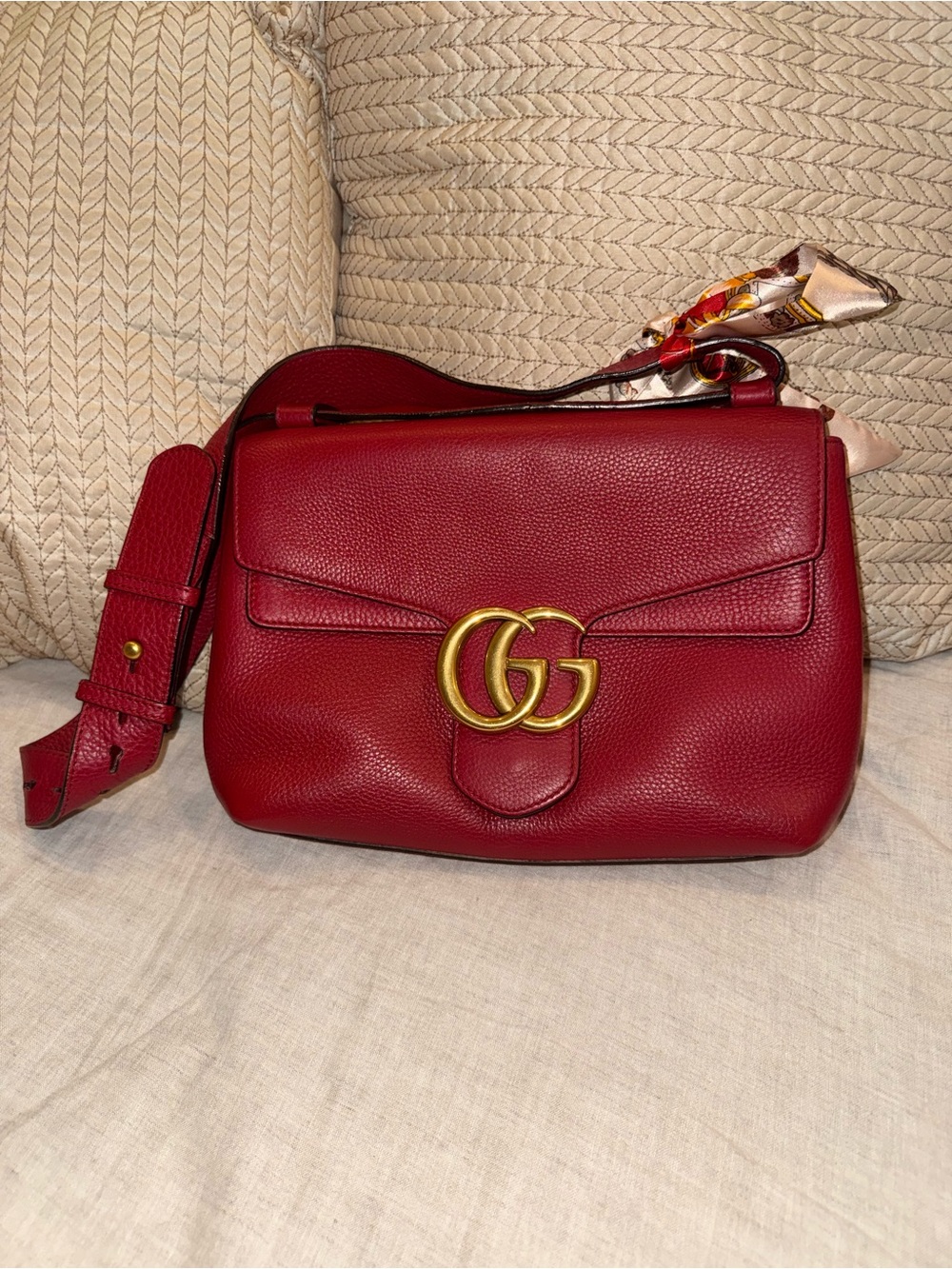 Gucci GG Marmont Red Medium - Picture 2 of 7